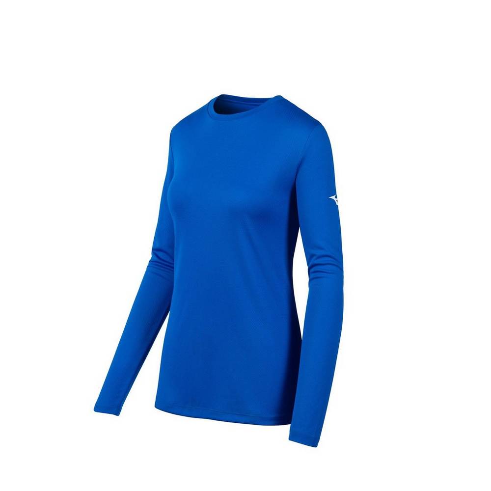 Mizuno Women's Long Sleeve T-Shirts Royal (530044-SMY)